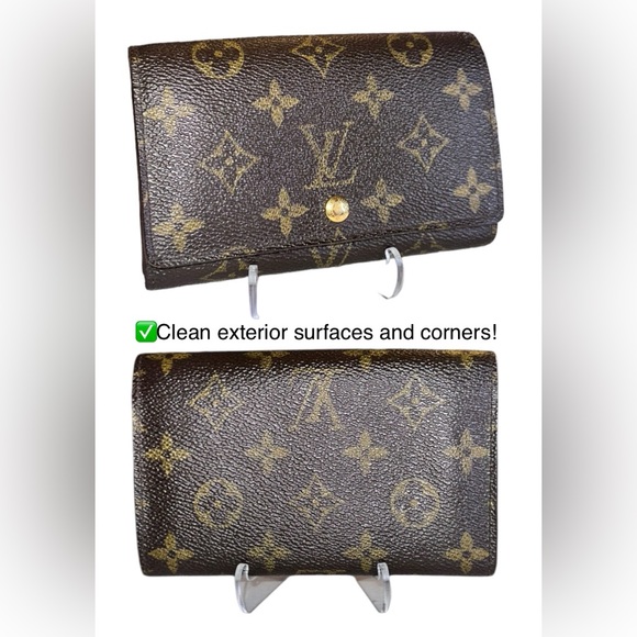 127 Louis Vuitton Monogram Porte Monnaie Tresor Bifold Wallet - Picture 2 of 16